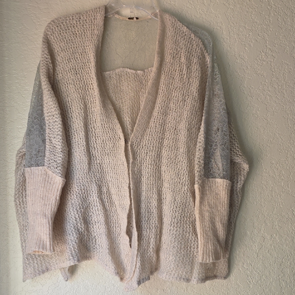 Free People Cream Women's Cardigan
